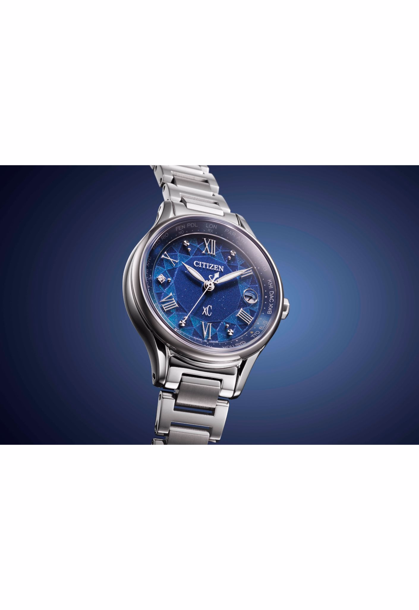 CITIZEN 星辰 xC DEAR Collection 冬日琉光列 限量光動能電波女錶 EC1160-71L：圖片 5