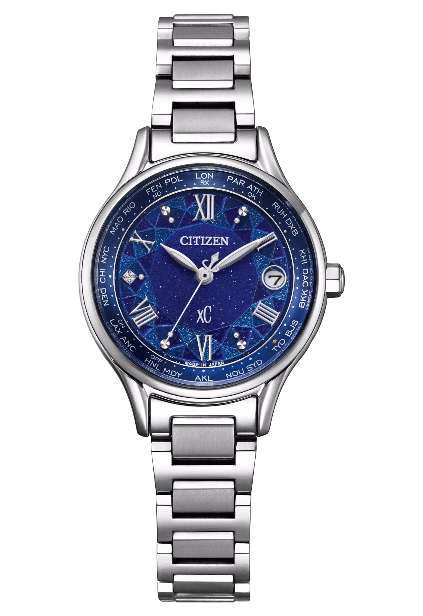 CITIZEN 星辰 xC DEAR Collection 冬日琉光列 限量光動能電波女錶 EC1160-71L：圖片 1