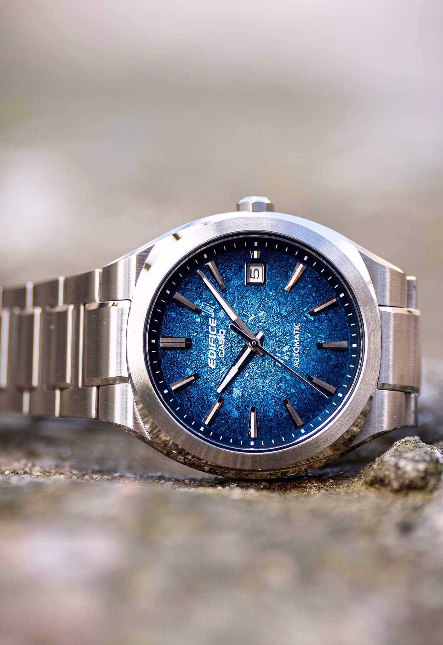 CASIO 卡西歐 EDIFICE EFK-200D-2A 電鑄質感錶盤 機械錶：圖片 3