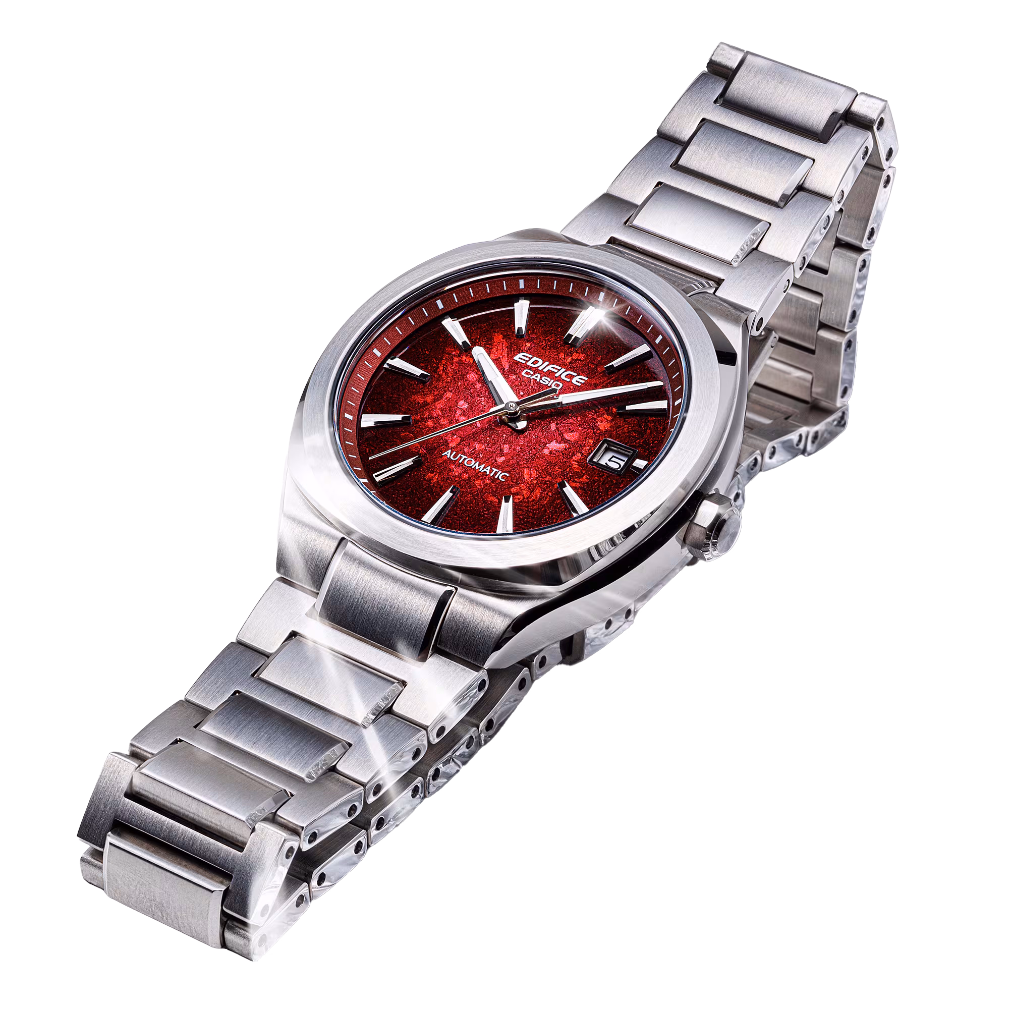 CASIO 卡西歐 EDIFICE EFK-200D-4A 電鑄質感錶盤 機械錶