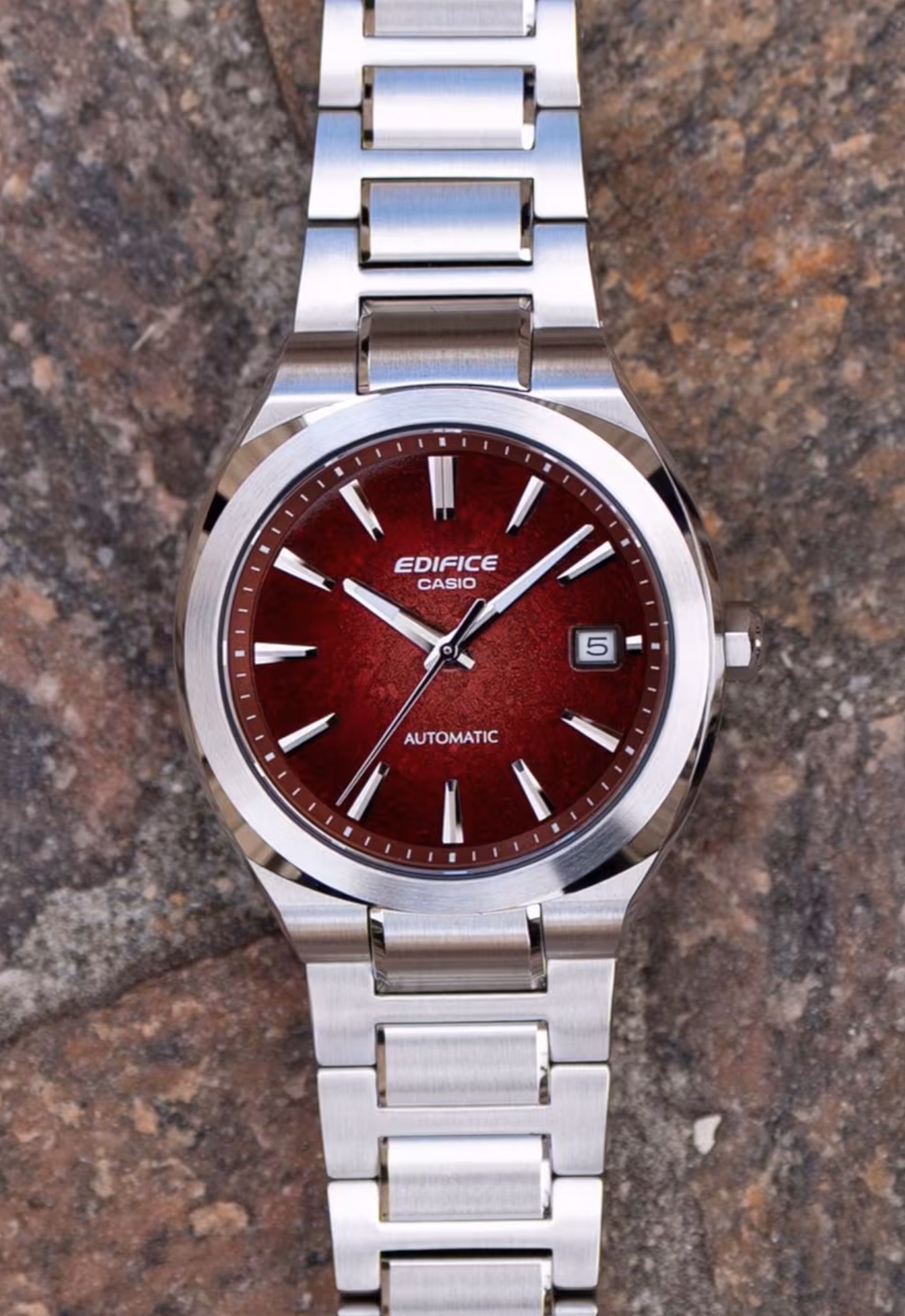 CASIO 卡西歐 EDIFICE EFK-200D-4A 電鑄質感錶盤 機械錶：圖片 5