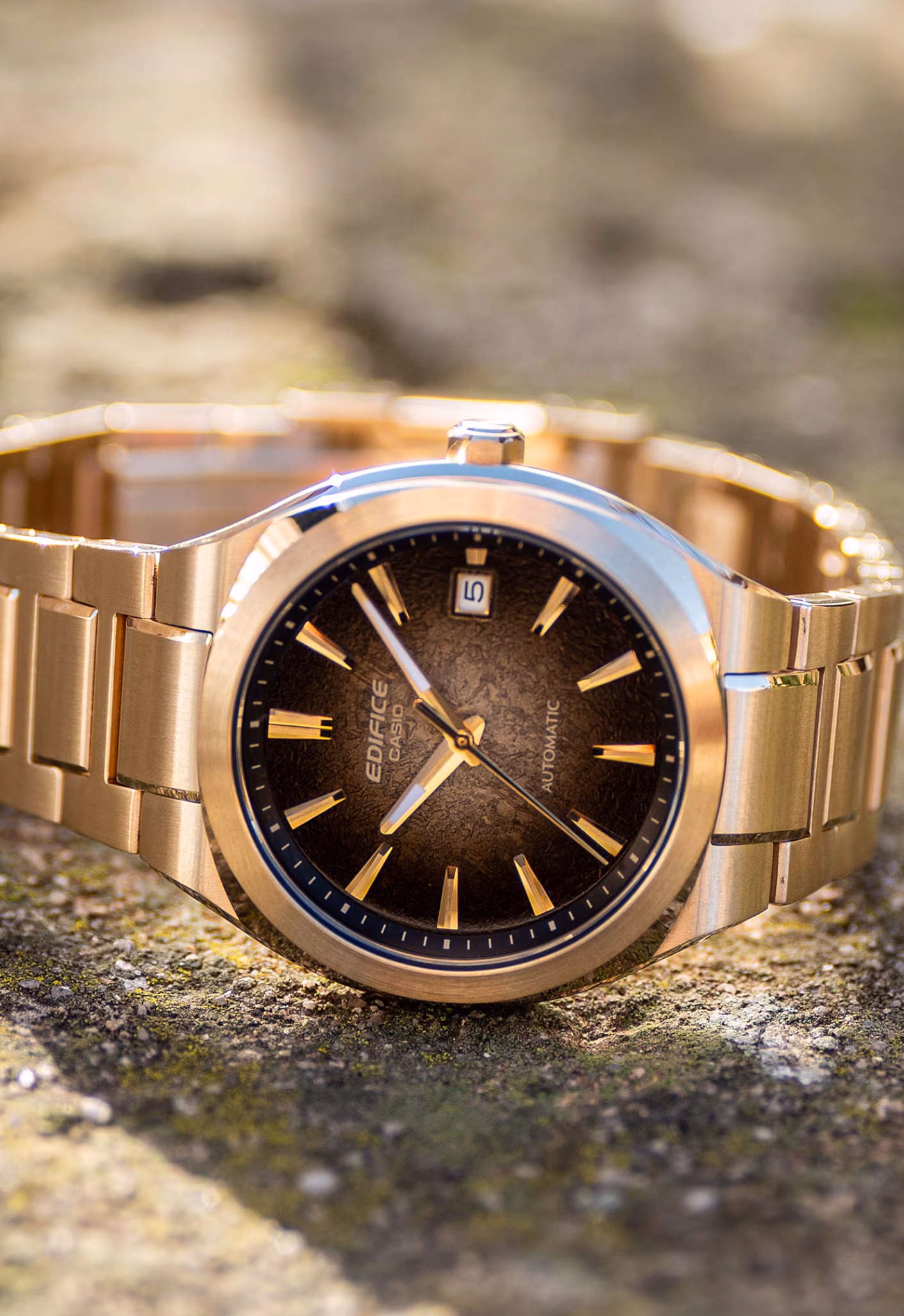 CASIO 卡西歐 EDIFICE EFK-200DG-5A 電鑄質感錶盤 機械錶：圖片 5