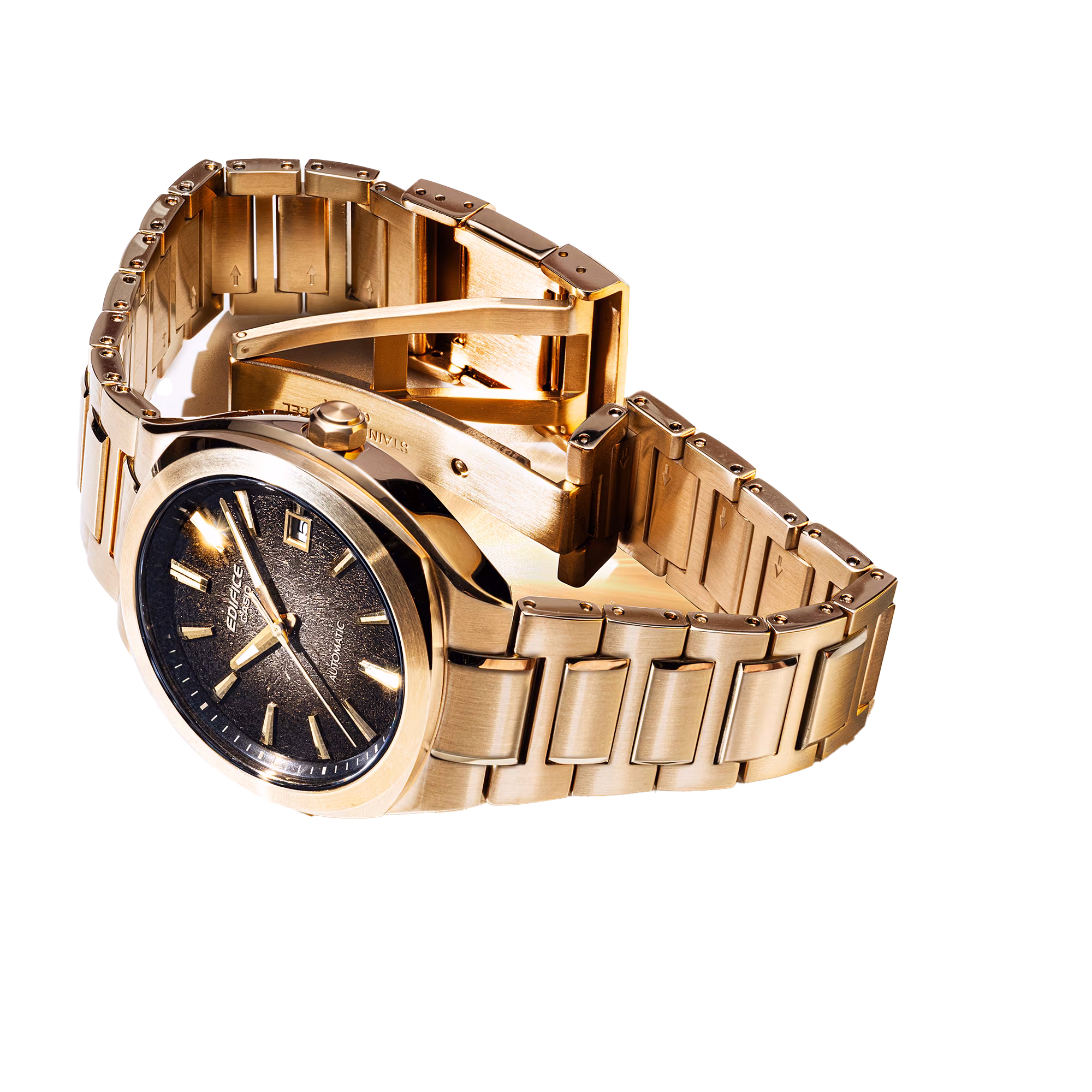CASIO 卡西歐 EDIFICE EFK-200DG-5A 電鑄質感錶盤 機械錶