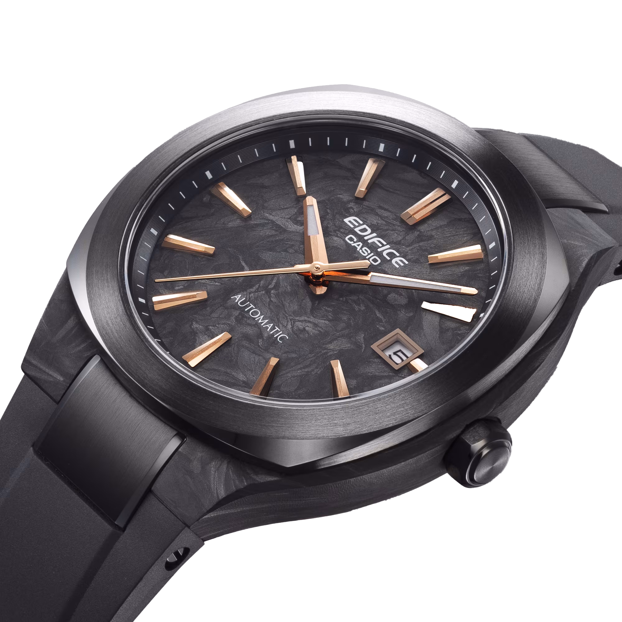 CASIO 卡西歐 EDIFICE EFK-200XPB-1A 鍛造碳纖維錶盤 機械錶