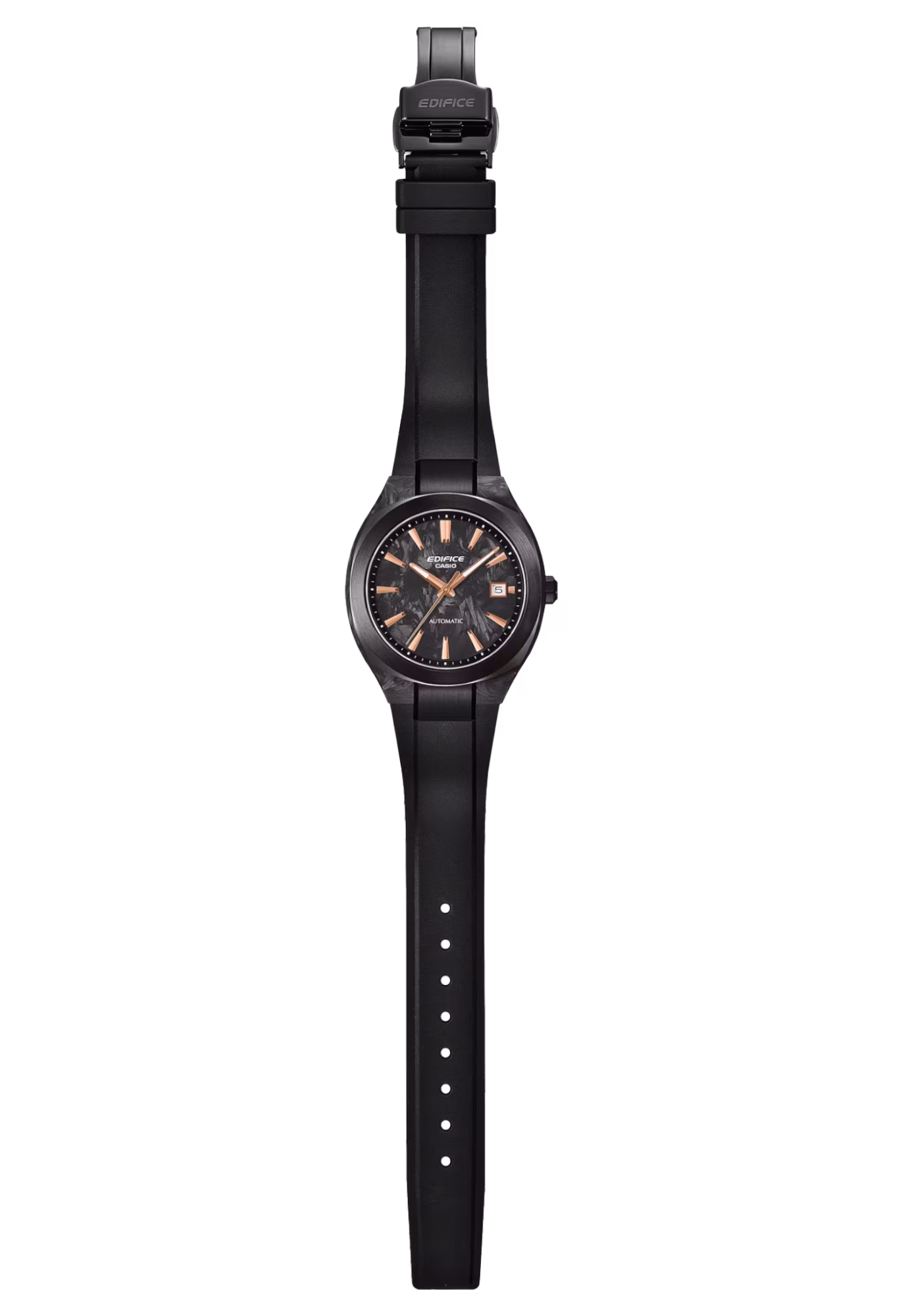 CASIO 卡西歐 EDIFICE EFK-200XPB-1A 鍛造碳纖維錶盤 機械錶