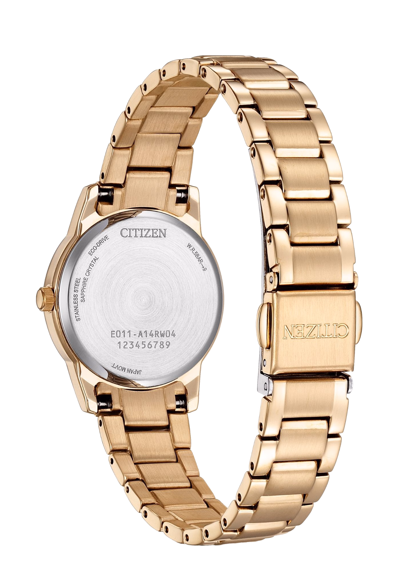CITIZEN 星辰 Eco-Drive 簡約三針情侶對錶女錶 玫瑰金 EW2313-93A：圖片 2