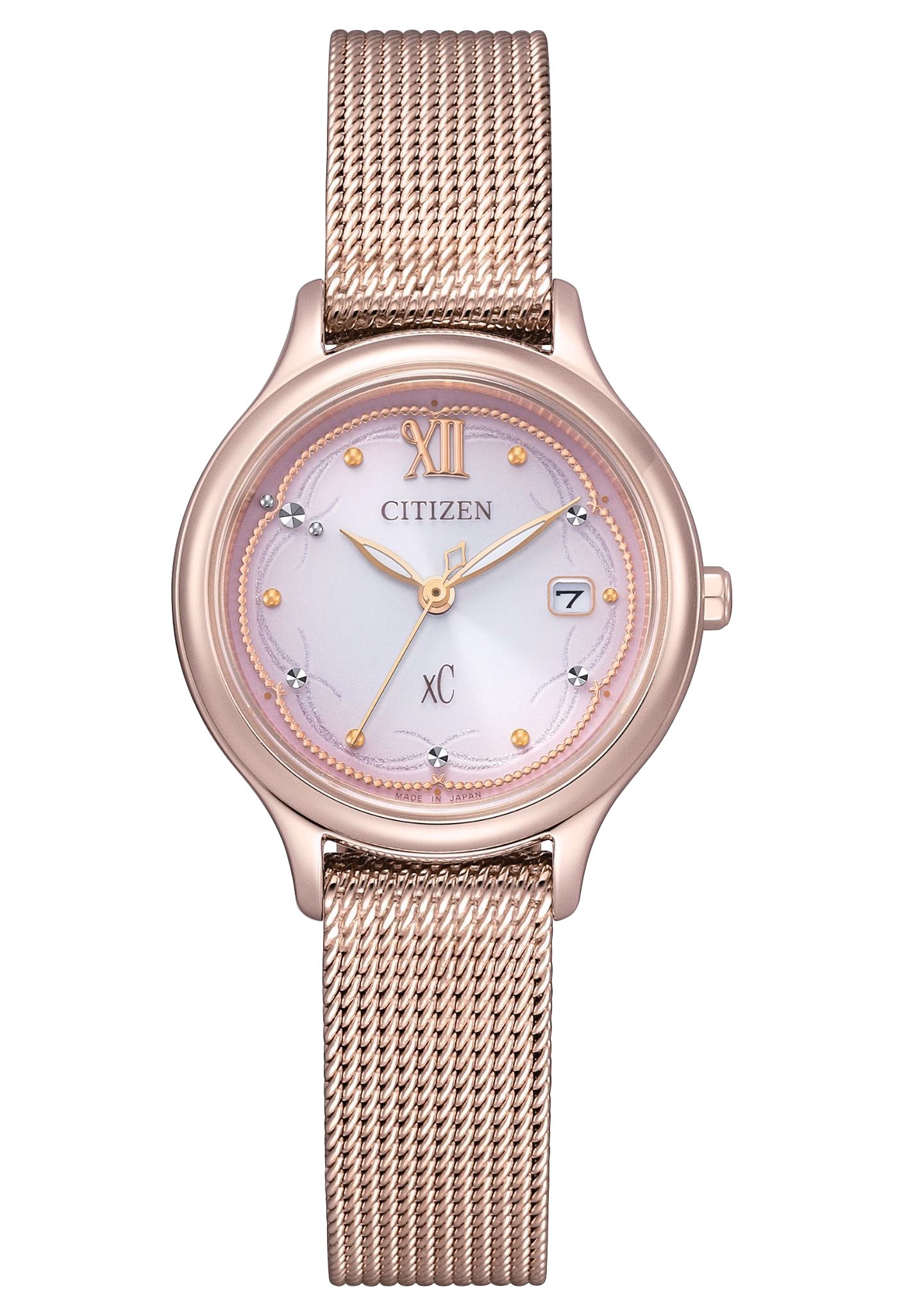 CITIZEN 星辰 xC  Sakura pink 限定花嫁櫻花粉廣告款 光動能女錶 EW2638-56Z：圖片 1