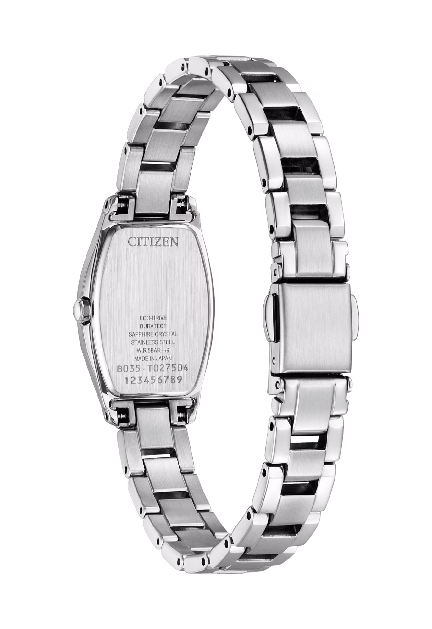 CITIZEN 星辰 xC 紅面酒桶型 光動能女錶 EW5541-50W