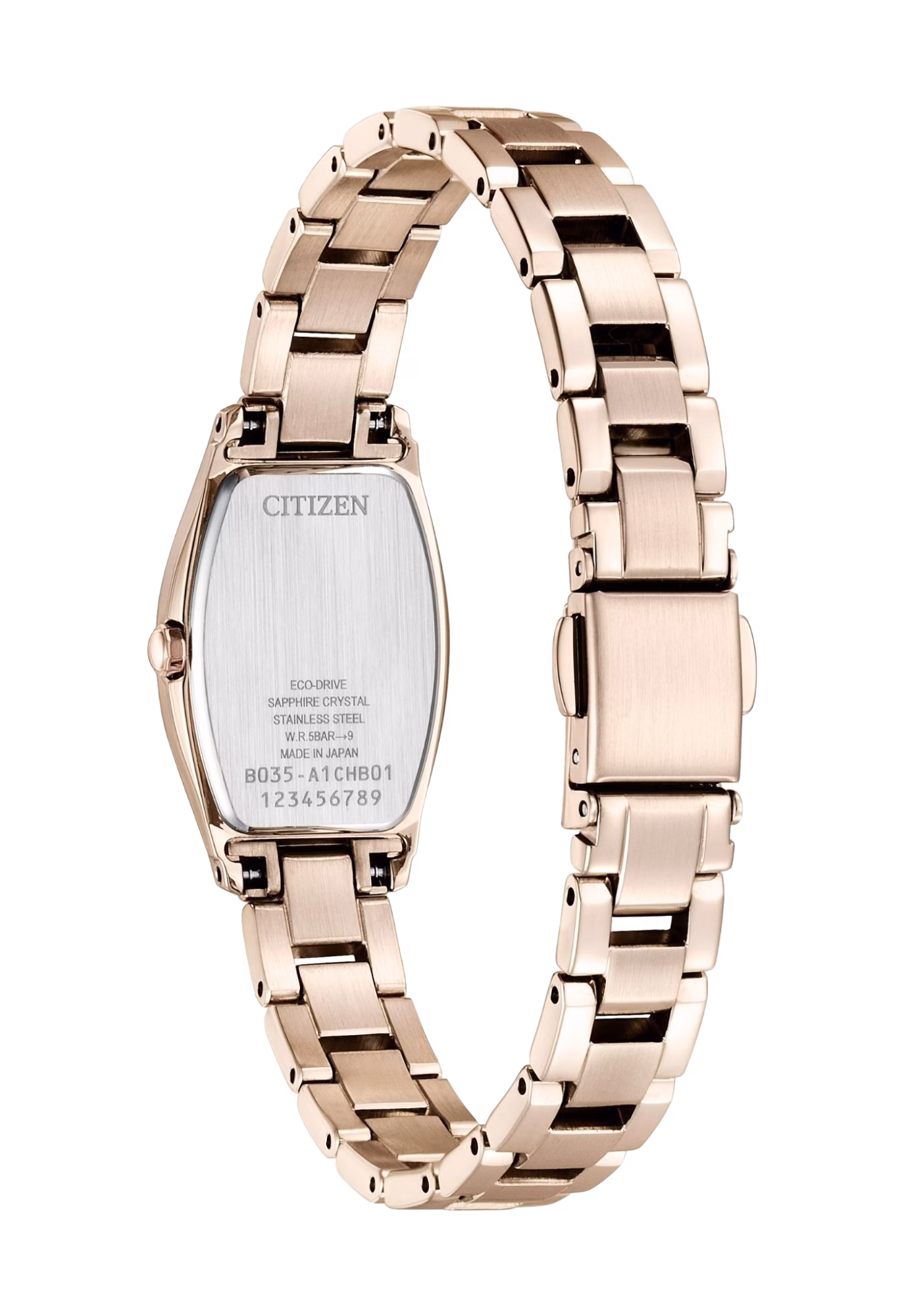 CITIZEN 星辰 xC Sakura pink 櫻花粉紅金酒桶型 光動能女錶 EW5546-56X