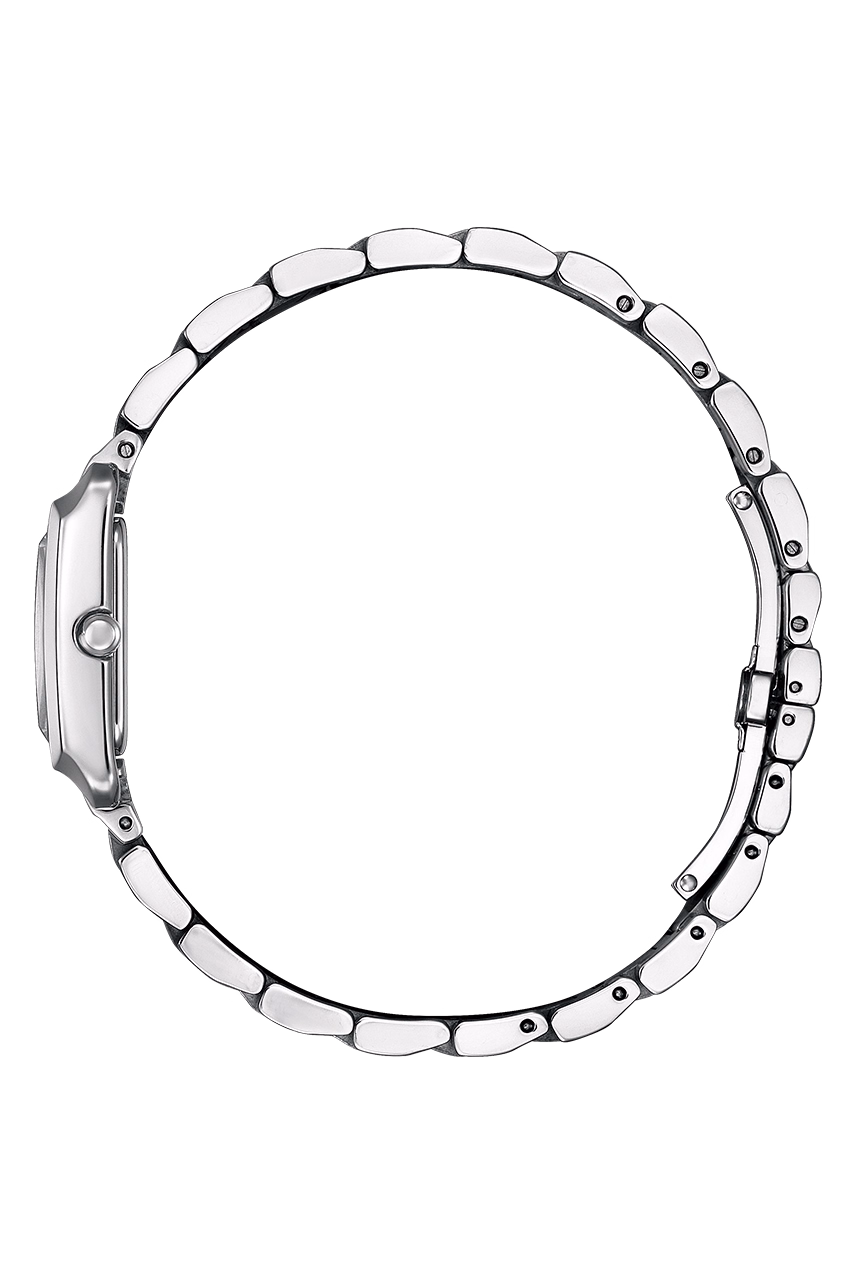 CITIZEN 星辰 L系列 SQUARE Collection 白蝶貝光動能方形女錶 EW5600-87D