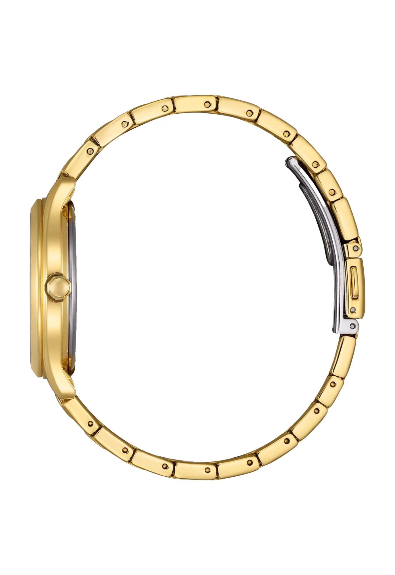 CITIZEN 星辰 LADY'S  簡約金 光動能女錶 FE6122-64A