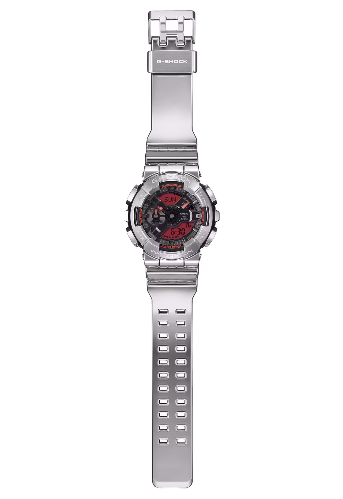 CASIO 卡西歐 G-SHOCK GM-110YRA-8A 金屬 數位指針雙顯錶