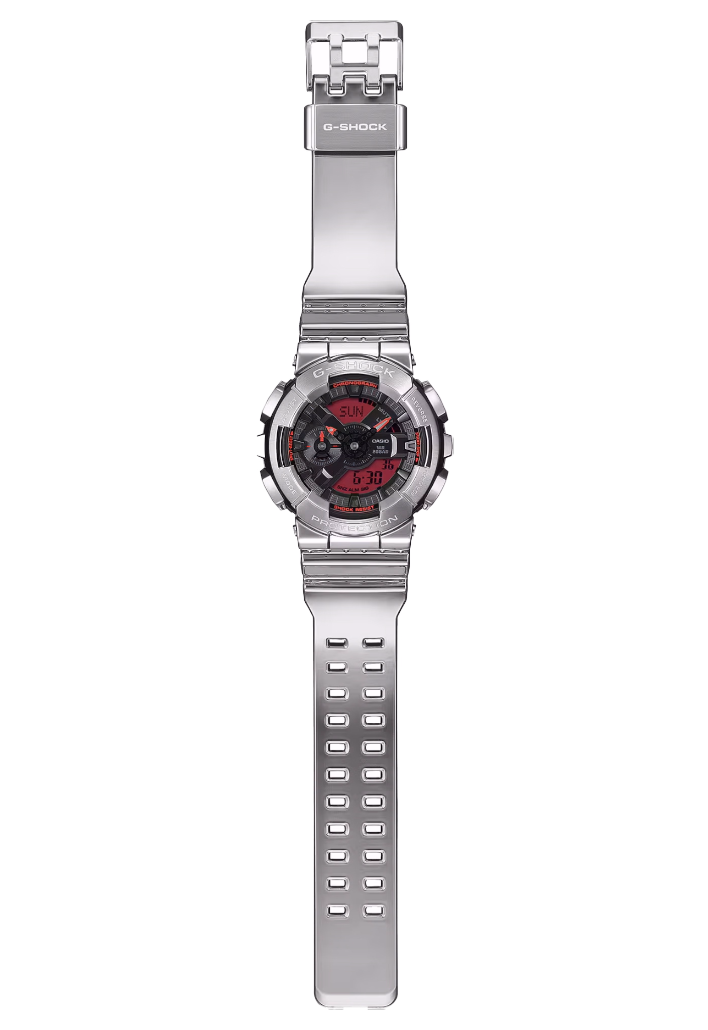 CASIO 卡西歐 G-SHOCK GM-110YRA-8A 金屬 數位指針雙顯錶：圖片 2