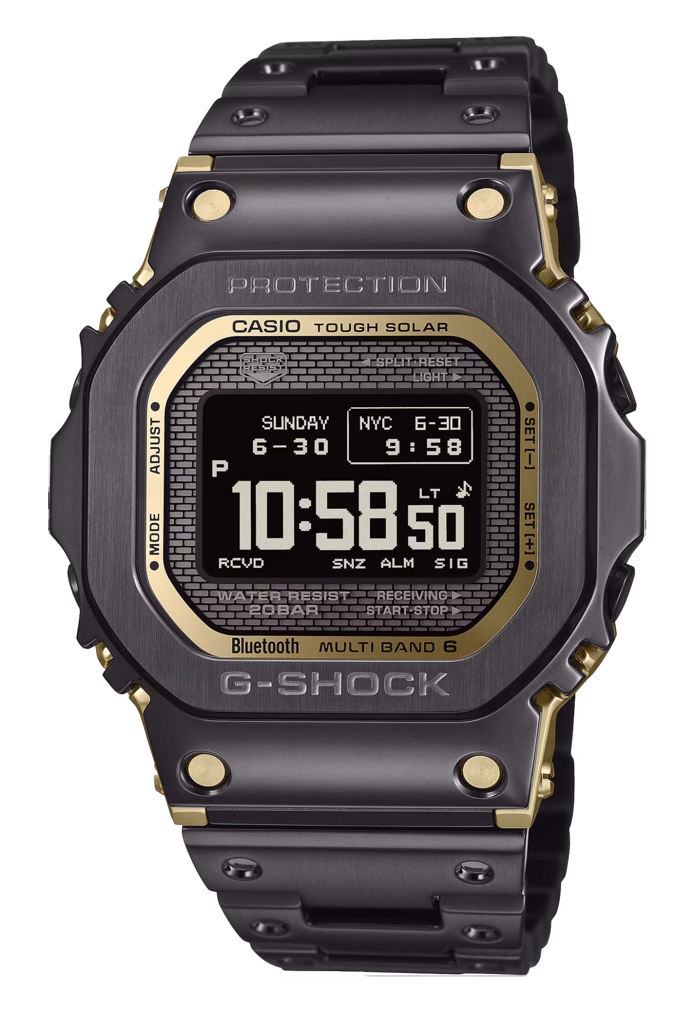 CASIO 卡西歐 G-SHOCK GMW-BZ5000BD-1 黑色 太陽能藍牙電波錶