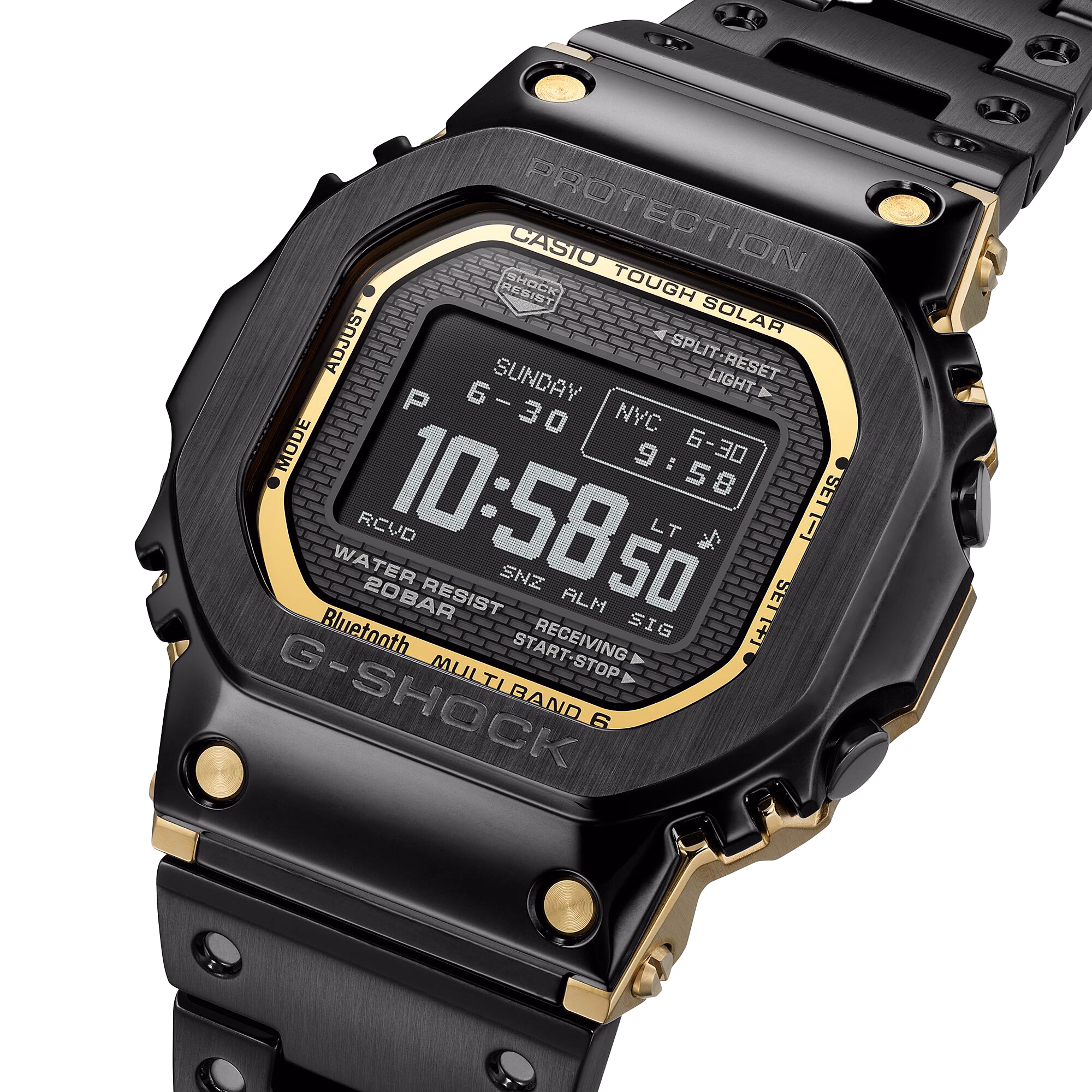 CASIO 卡西歐 G-SHOCK GMW-BZ5000BD-1 黑色 太陽能藍牙電波錶