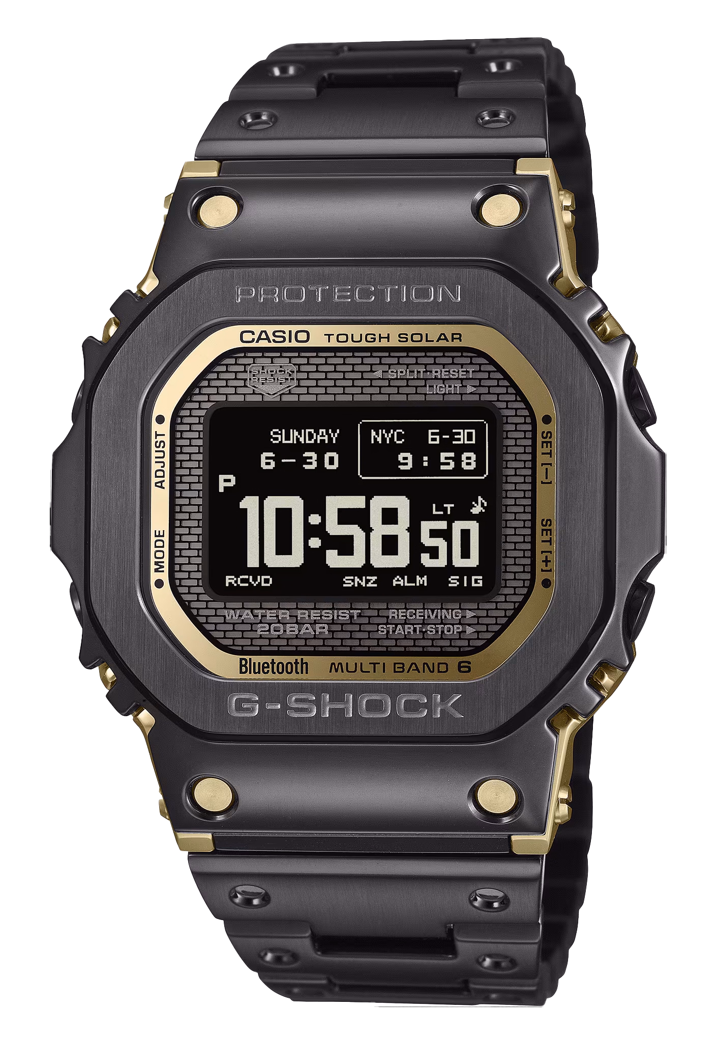 CASIO 卡西歐 G-SHOCK GMW-BZ5000BD-1 黑色 太陽能藍牙電波錶：圖片 1