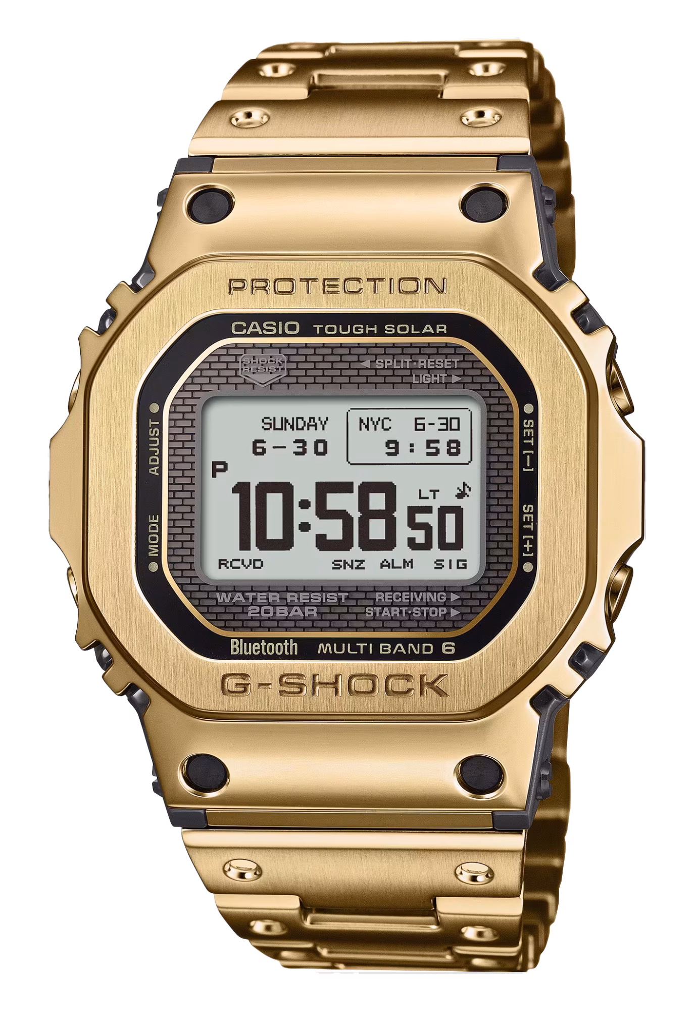 CASIO 卡西歐 G-SHOCK GMW-BZ5000GD-9 金色 太陽能藍牙電波錶