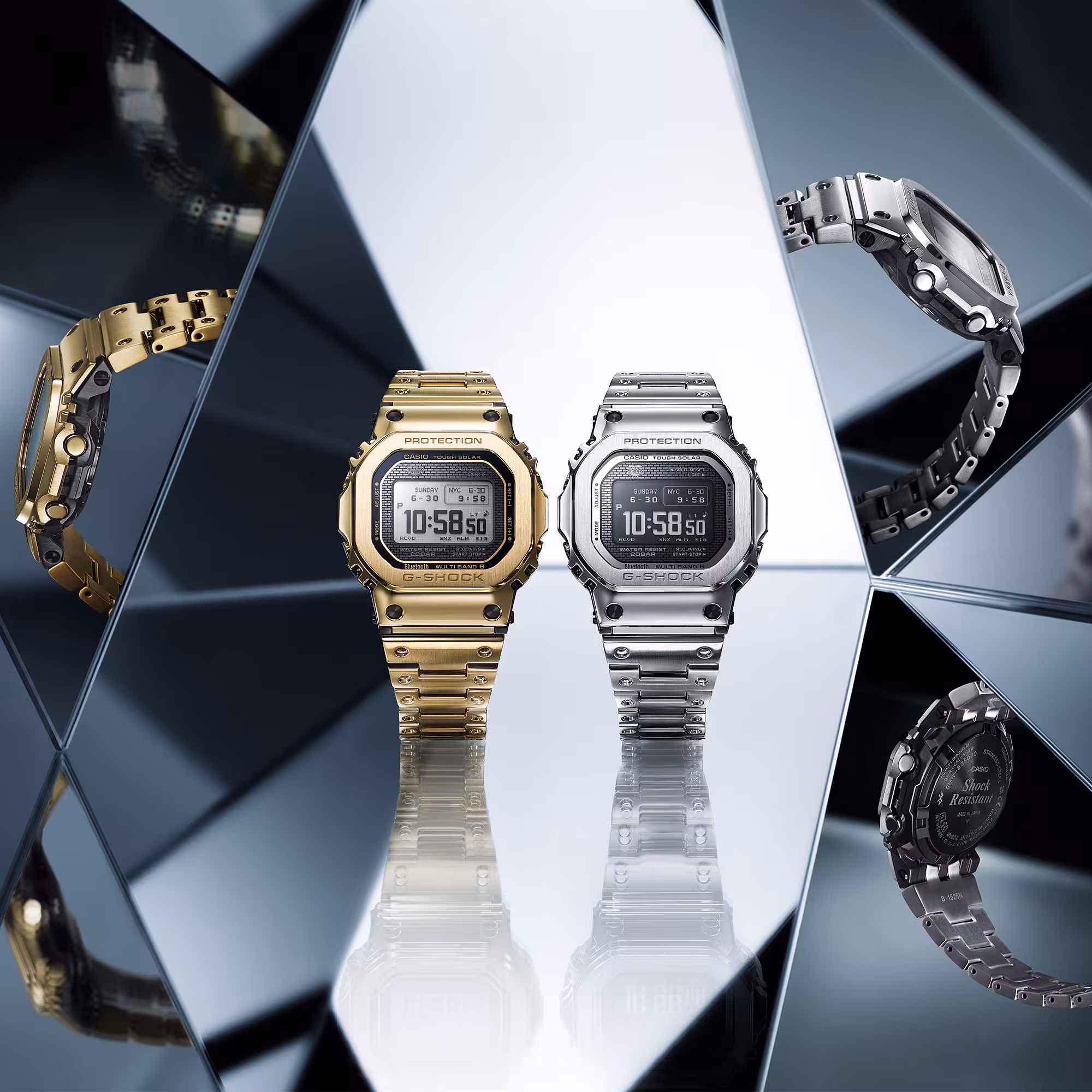 CASIO 卡西歐 G-SHOCK GMW-BZ5000GD-9 金色 太陽能藍牙電波錶