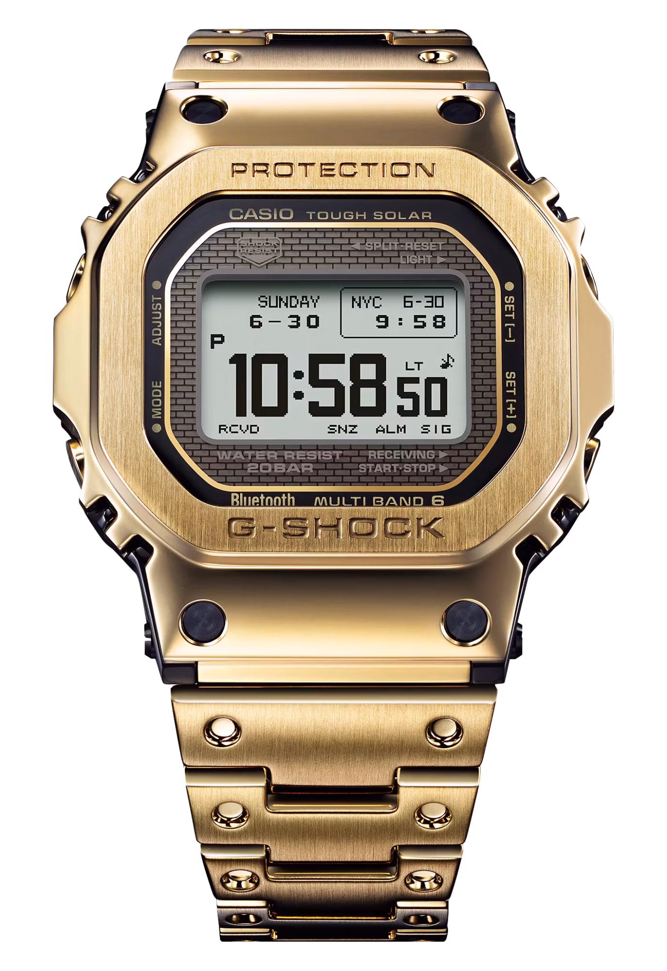 CASIO 卡西歐 G-SHOCK GMW-BZ5000GD-9 金色 太陽能藍牙電波錶