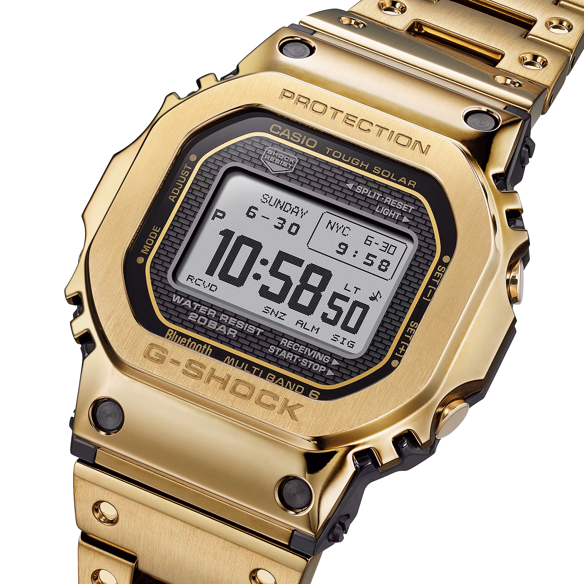CASIO 卡西歐 G-SHOCK GMW-BZ5000GD-9 金色 太陽能藍牙電波錶