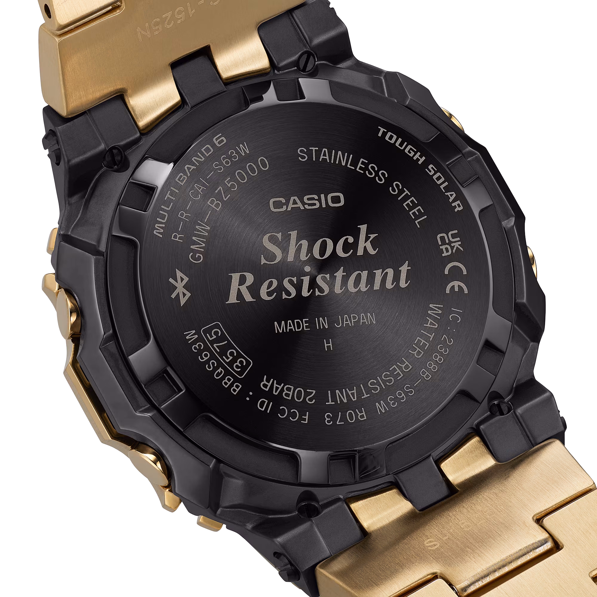 CASIO 卡西歐 G-SHOCK GMW-BZ5000GD-9 金色 太陽能藍牙電波錶