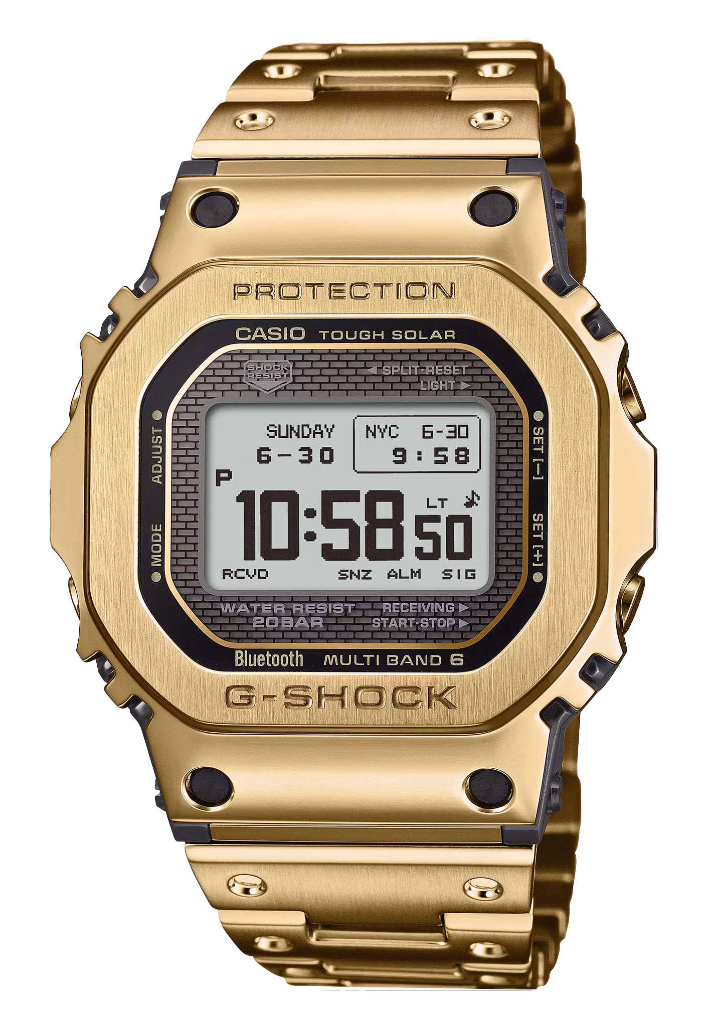 CASIO 卡西歐 G-SHOCK GMW-BZ5000GD-9 金色 太陽能藍牙電波錶：圖片 1