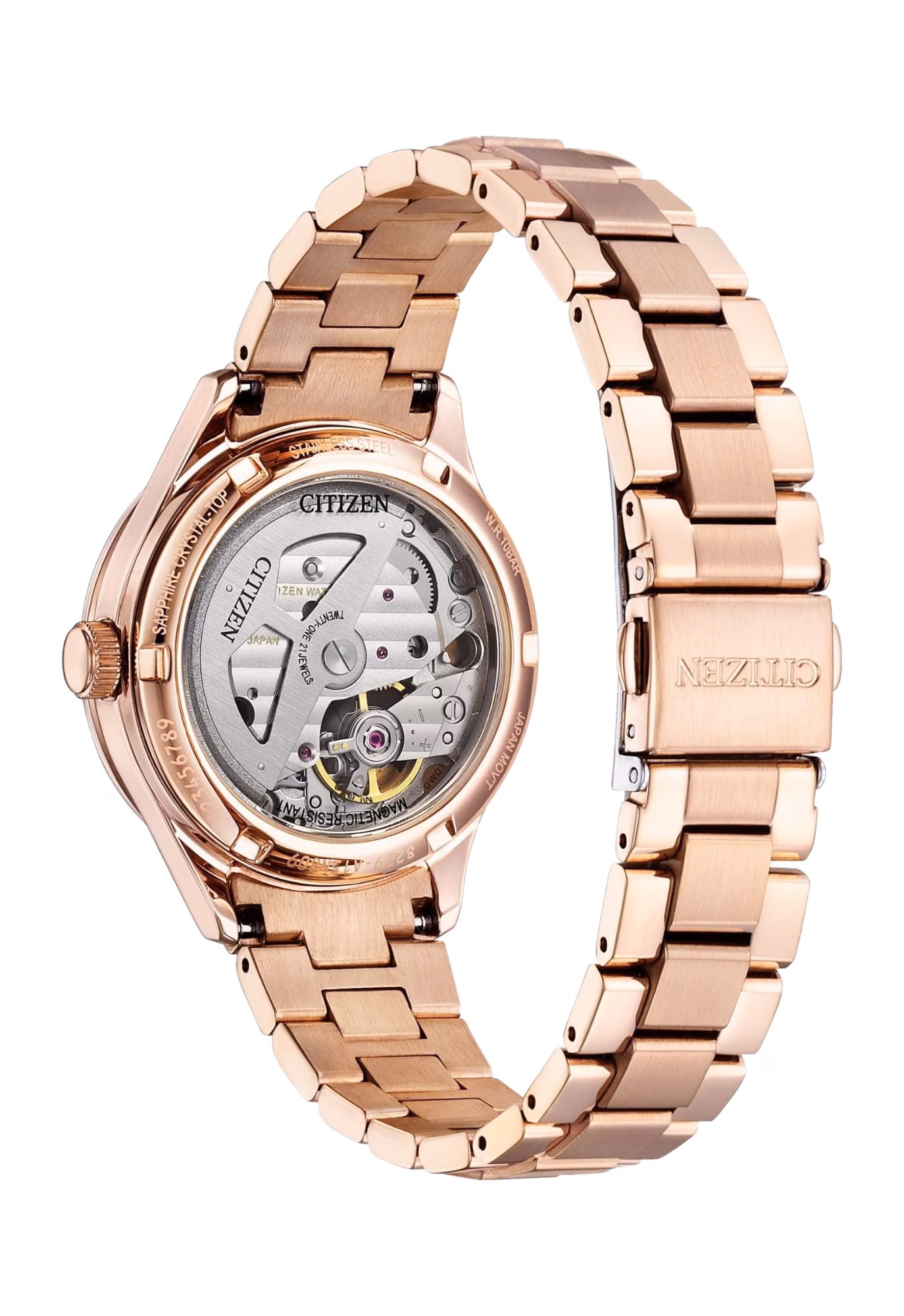 CITIZEN 星辰 LADY'S 限量櫻花機械女錶 PC1017-96W