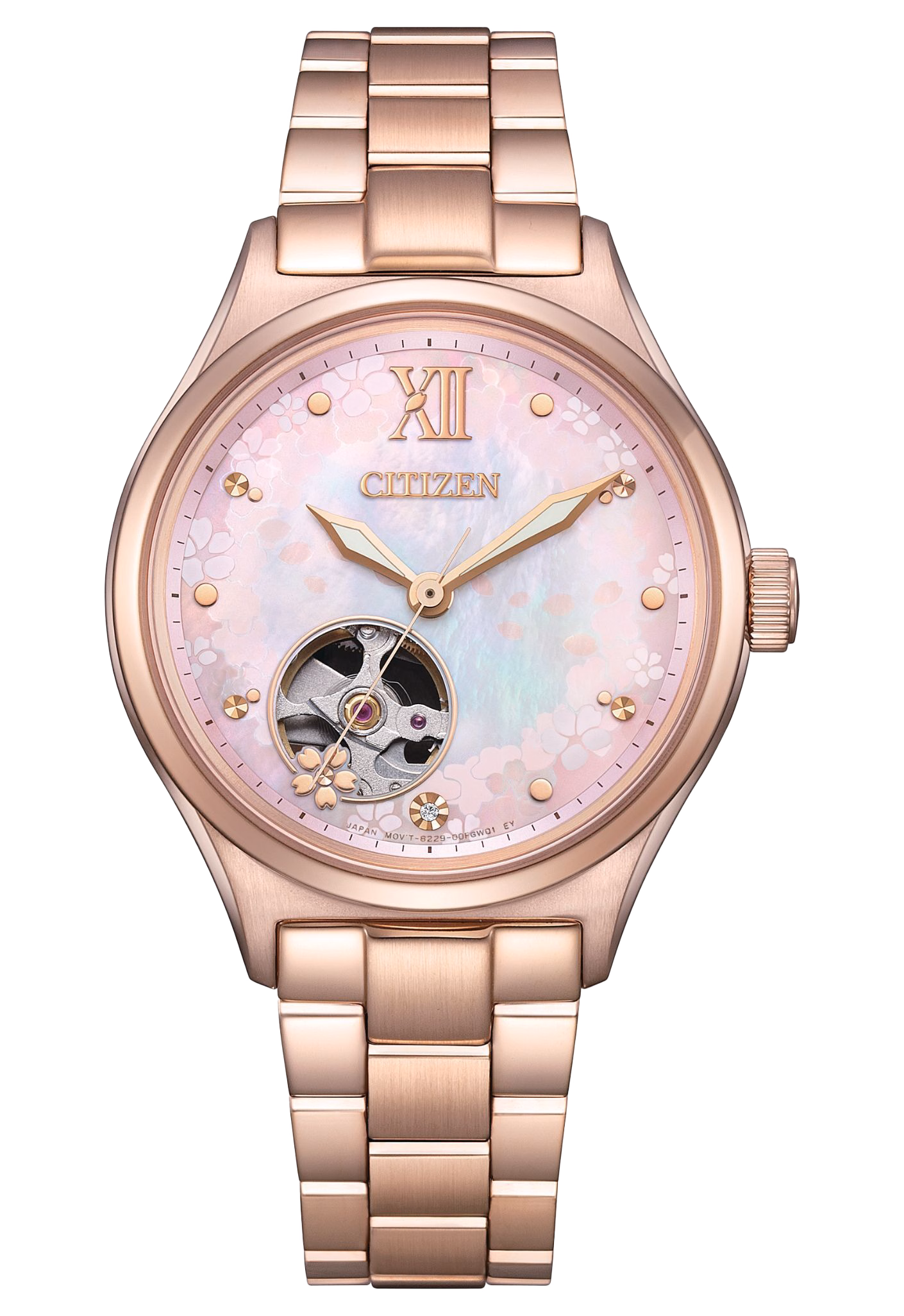 CITIZEN 星辰 LADY'S  限量櫻花機械女錶 PC1017-96W：圖片 1