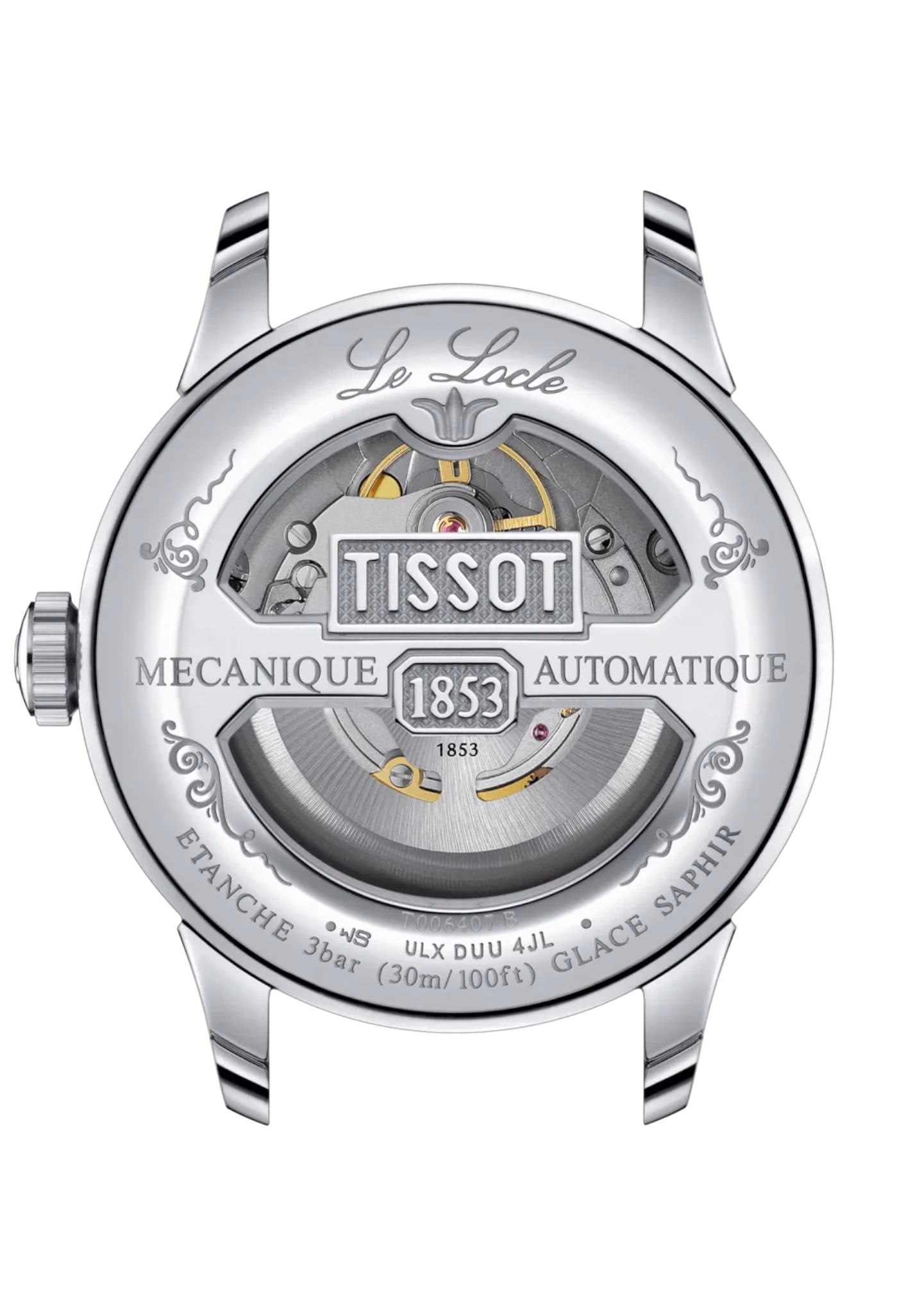 TISSOT 天梭 Le Locle Powermatic 80 力洛克 皮革藍 機械錶 T006.407.16.043.00：圖片 3