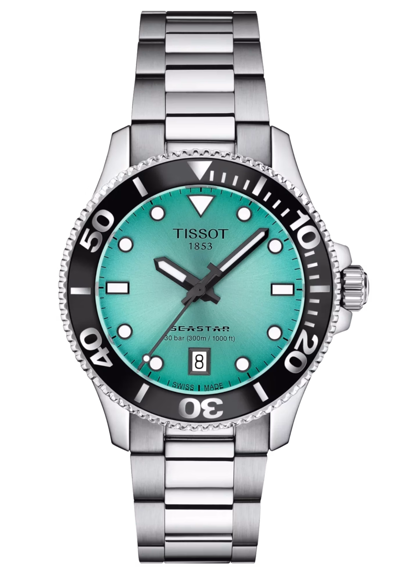 TISSOT 天梭 Seastar 1000 36mm 綠海星潛水錶 T120.210.11.091.00
