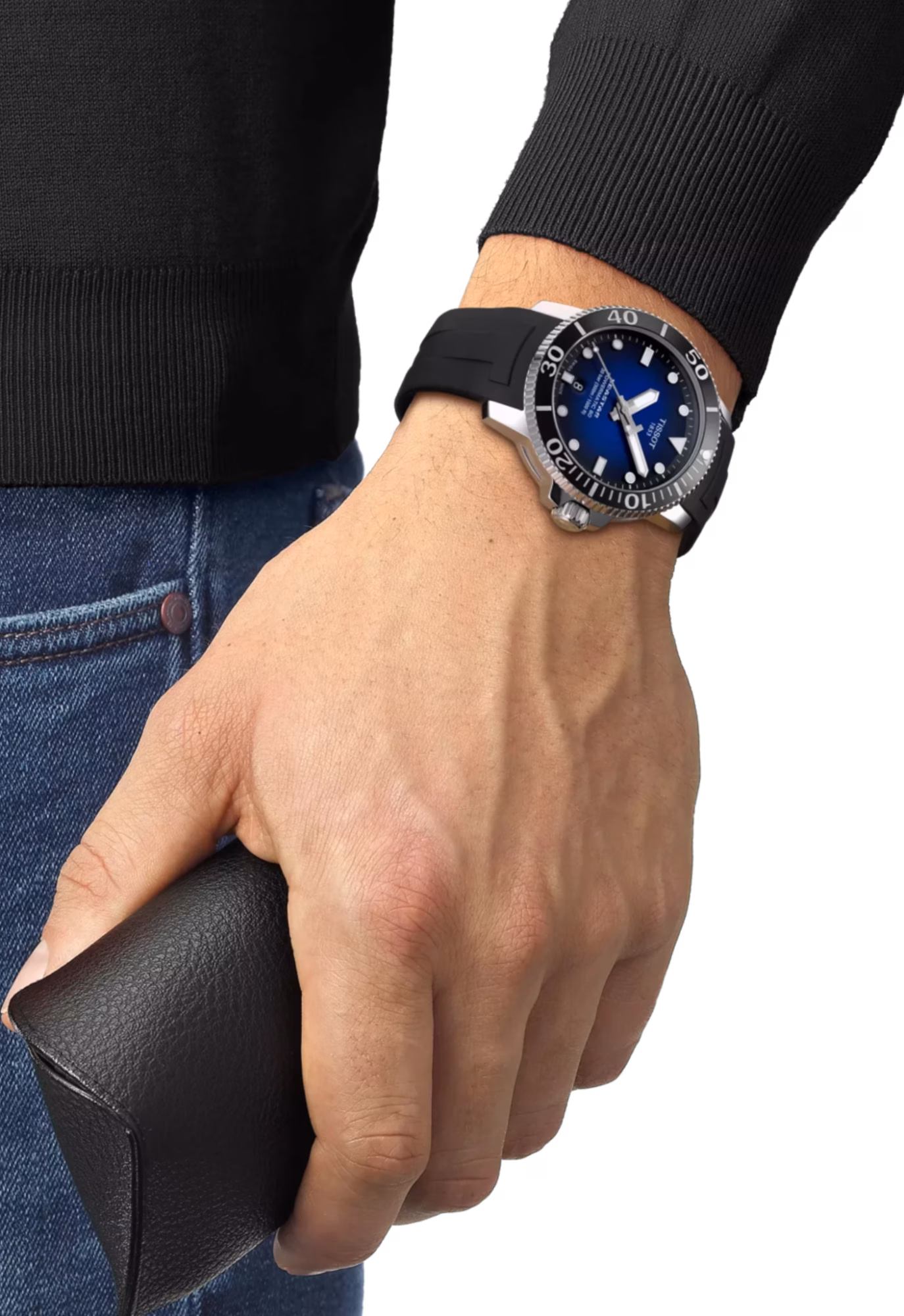 TISSOT 天梭 Seastar 1000 Powermatic 80 43mm 藍海星潛水錶 T120.407.17.041.00