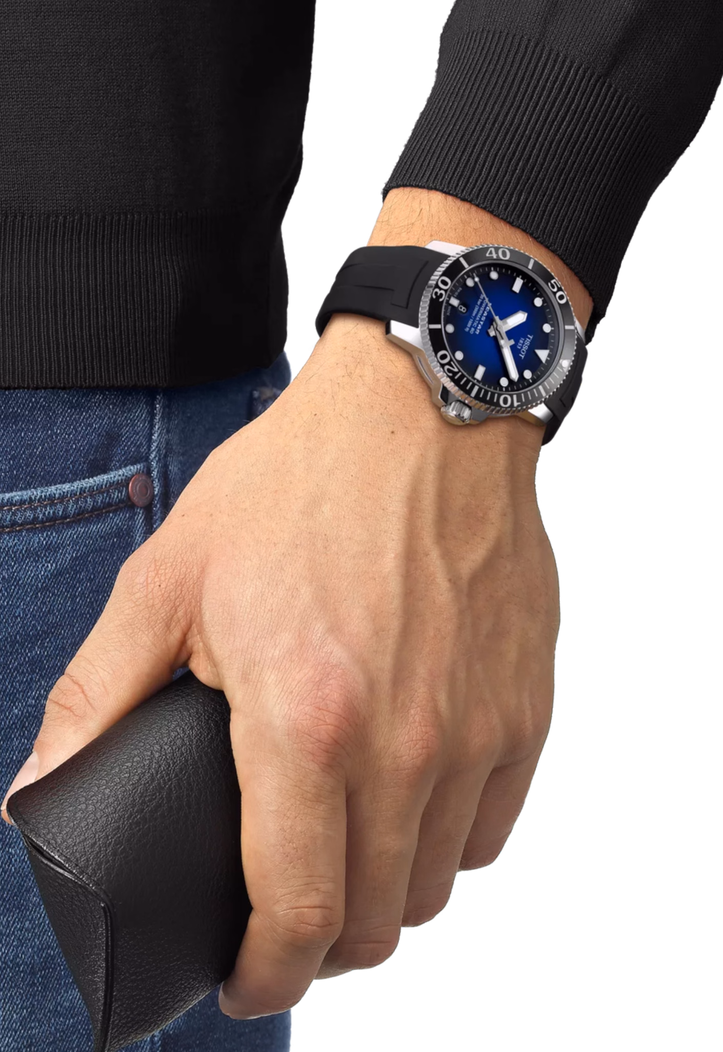 TISSOT 天梭 Seastar 1000 Powermatic 80 43mm 藍海星潛水錶 T120.407.17.041.00：圖片 7