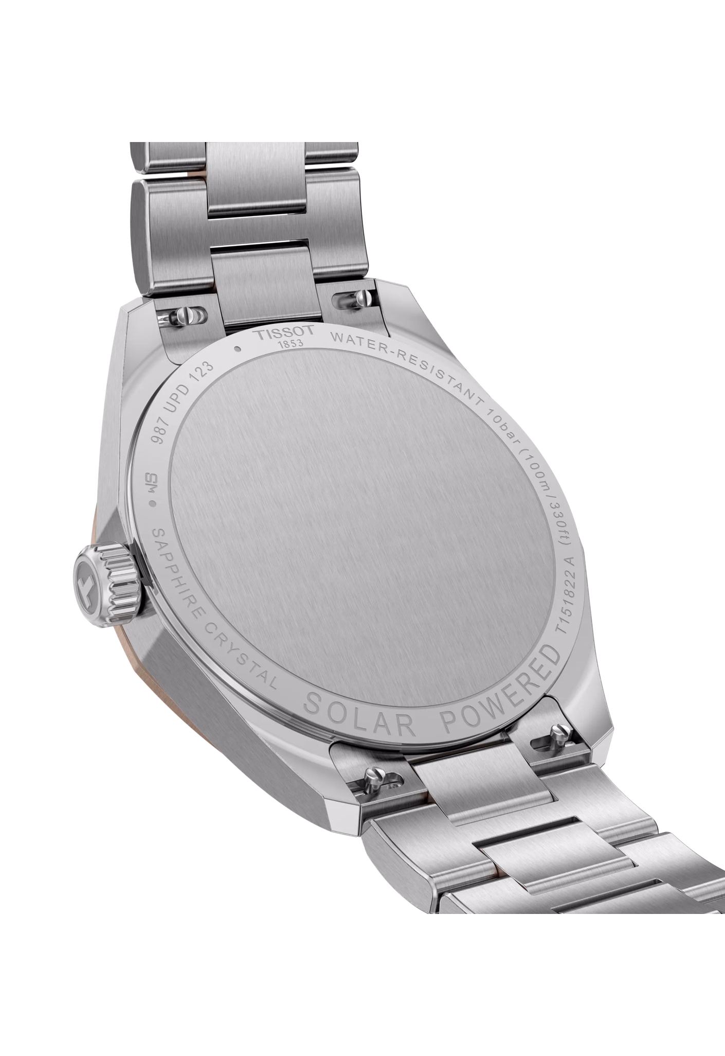 TISSOT 天梭 PRC 100 Solar Quartz 34mm 玫瑰金 12邊形太陽能腕錶 T151.822.22.111.00：圖片 5