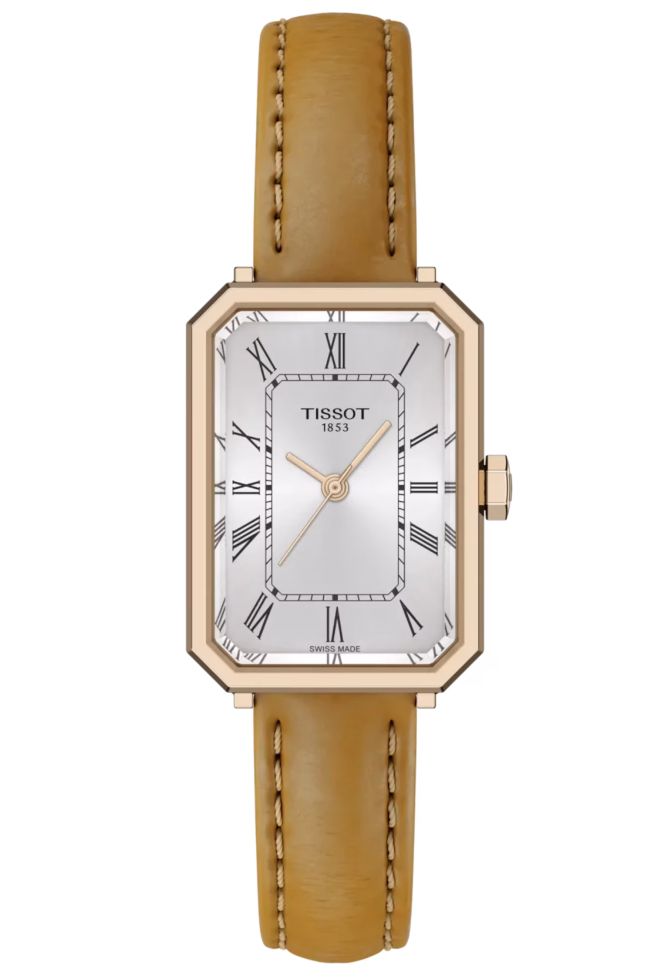 TISSOT 天梭 SRV 30mm 銀色 方形女裝腕錶 T160.110.36.033.00
