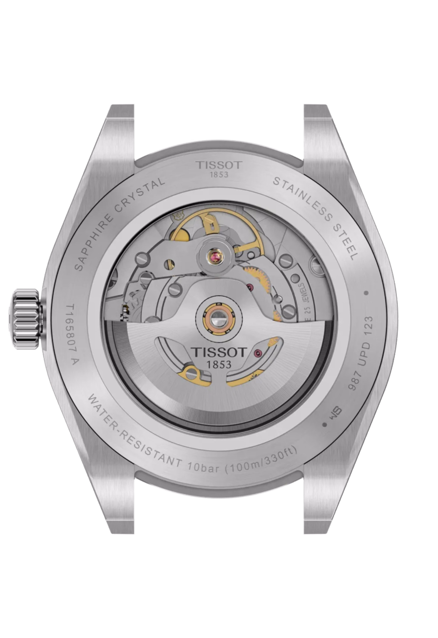 TISSOT 天梭 Gentleman Powermatic 80 Nivachron™游絲 紳士藍機械腕錶 T165.807.11.041.00：圖片 3